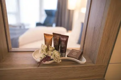Ein Bett oder Betten in einem Zimmer der Unterkunft Siebenquell® GesundZeitResort