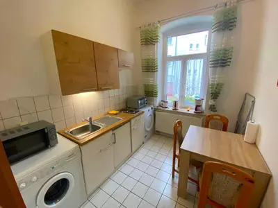 Küche/Küchenzeile in der Unterkunft Ferienwohnungen Plauen
