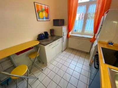 Küche/Küchenzeile in der Unterkunft Ferienwohnungen Plauen