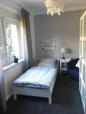 Ein Bett oder Betten in einem Zimmer der Unterkunft Festspiel Apart Tristan