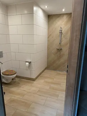 Ein Badezimmer in der Unterkunft Ferienwohnung Zeitler