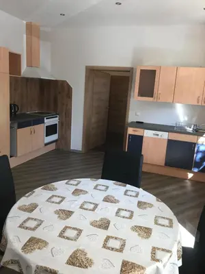 Küche/Küchenzeile in der Unterkunft Ferienwohnung Zeitler