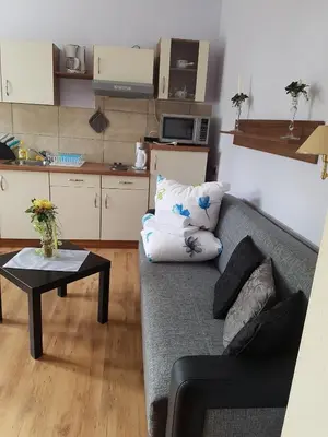 Küche/Küchenzeile in der Unterkunft Haus 
