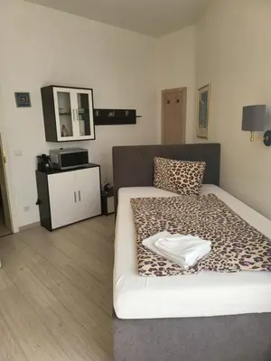 Ein Bett oder Betten in einem Zimmer der Unterkunft Haus 