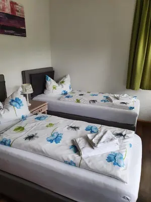 Ein Bett oder Betten in einem Zimmer der Unterkunft Zollhaus