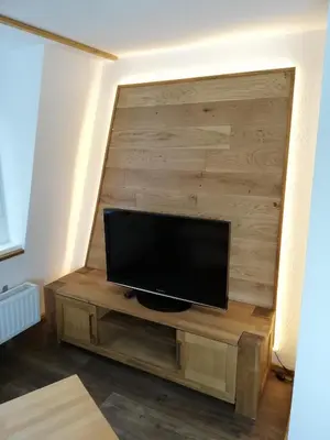 TV/Unterhaltungsangebot in der Unterkunft Ferienhaus Kaufmanns Cafe
