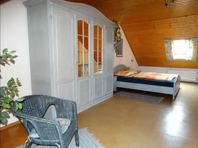 Ein Bett oder Betten in einem Zimmer der Unterkunft Schwarz-Hof