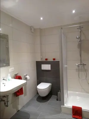 Ein Badezimmer in der Unterkunft Schwarz-Hof