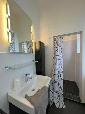 Ein Badezimmer in der Unterkunft Rosa Villa Selb