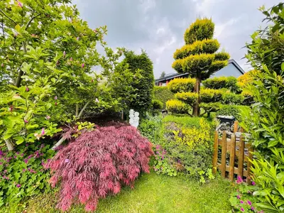 Ein Garten an der Unterkunft Ferienwohnung Boller I für 5 Personen