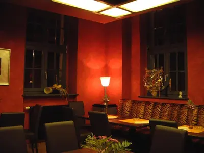 Ein Sitzbereich in der Unterkunft City-Hotel