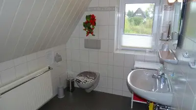 Ein Badezimmer in der Unterkunft Ferienwohnung Wasserläufer