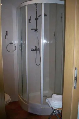 Ein Badezimmer in der Unterkunft Gasthof zum Döhlerwald