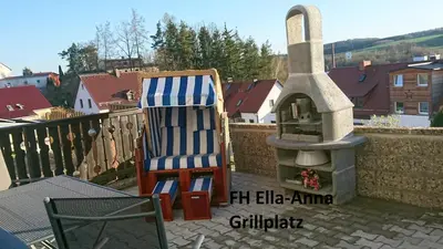 Ein Balkon oder eine Terrasse in der Unterkunft Ferienwohnung Rettinger
