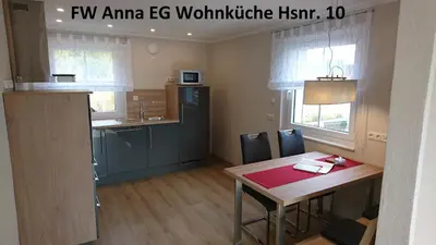 Küche/Küchenzeile in der Unterkunft Ferienwohnung Rettinger