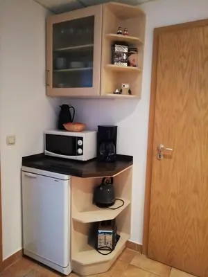 Küche/Küchenzeile in der Unterkunft Ferienwohnung Familie Leupold