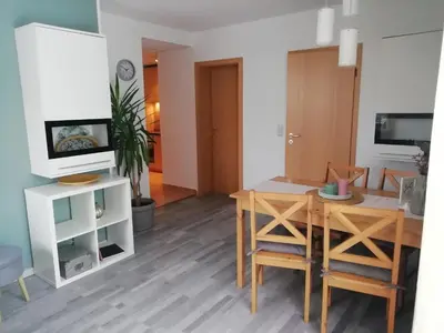 Küche/Küchenzeile in der Unterkunft Ferienwohnung Familie Leupold