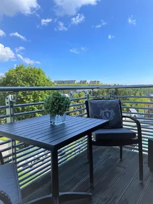 Ein Balkon oder eine Terrasse in der Unterkunft Simon´s Ferienwohnungen