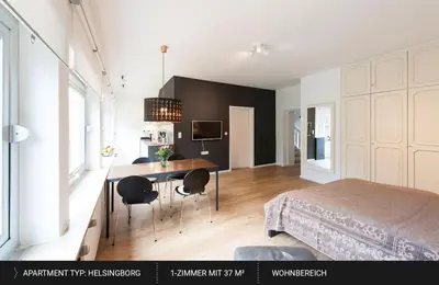 Küche/Küchenzeile in der Unterkunft HEJ Apartments Bayreuth