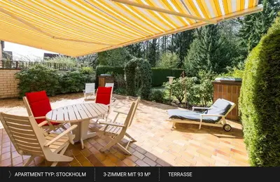 Ein Garten an der Unterkunft HEJ Apartments Bayreuth