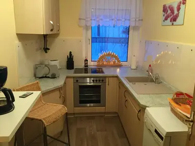 Küche/Küchenzeile in der Unterkunft Ferienwohnung in Oberwiesenthal