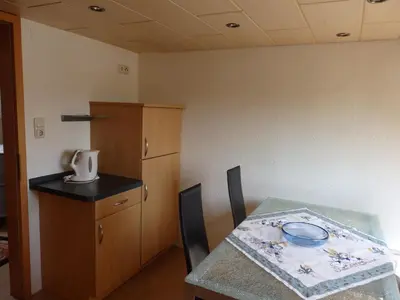 Küche/Küchenzeile in der Unterkunft Wohnung Kronacher