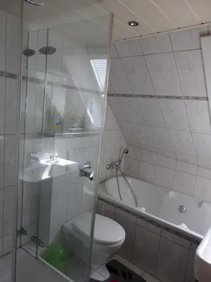 Ein Badezimmer in der Unterkunft Wohnung Kronacher