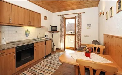 Küche/Küchenzeile in der Unterkunft Gasthof-Pension Kesslsimerhof