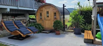 Ein Garten an der Unterkunft Ferienwohnung Haus Monika