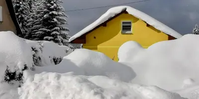 Ferienhaus Brigitte im Winter