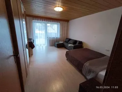 Ein Sitzbereich in der Unterkunft Pension Erika