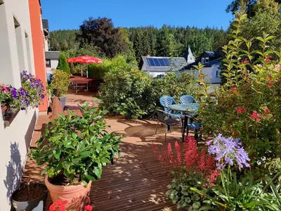 Ein Garten an der Unterkunft Villa Helvetia