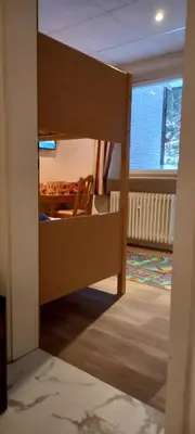 Ein Bett oder Betten in einem Zimmer der Unterkunft Waldpension Pfeiferhaus