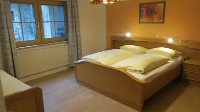 Ein Bett oder Betten in einem Zimmer der Unterkunft Fewo Breitenlesau