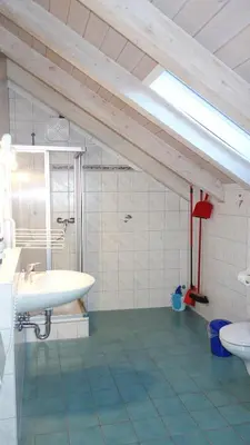 Ein Badezimmer in der Unterkunft Fewo Breitenlesau