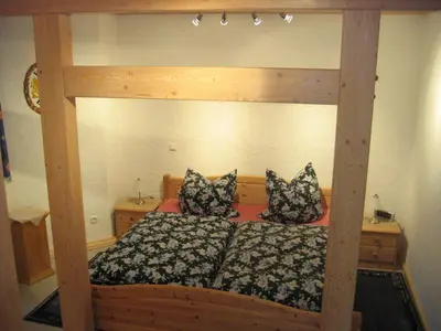 Ein Bett oder Betten in einem Zimmer der Unterkunft Ferienwohnung Söllner