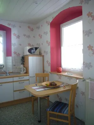 Küche/Küchenzeile in der Unterkunft Ferienwohnung im alten Schulhaus - keine Monteure
