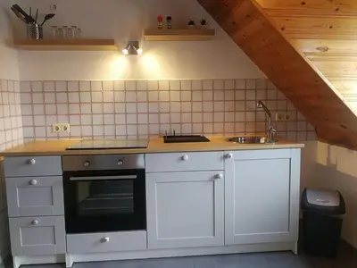 Küche/Küchenzeile in der Unterkunft Gasthof Zur Burg
