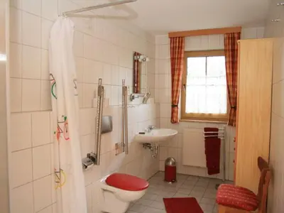 Ein Badezimmer in der Unterkunft Gästehaus Fichtelgebirgsblick