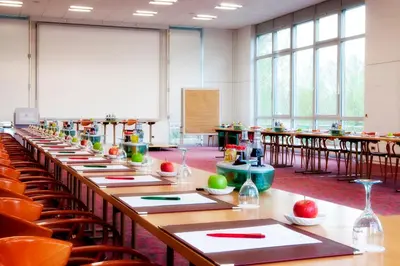 Der Geschäftsbereich oder Konferenzraum in der Unterkunft Hotel Schloss Schwarzenfeld