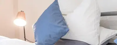 Ein Bett oder Betten in einem Zimmer der Unterkunft Weisses Rössl