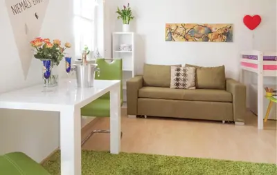 Ein Sitzbereich in der Unterkunft Beautiful Apartment In Heinersreuth