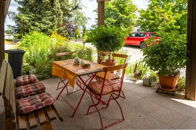 Ein Garten an der Unterkunft Ferienwohnung Haus Inge