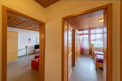 Ein Bett oder Betten in einem Zimmer der Unterkunft Ferienwohnung Haus Inge