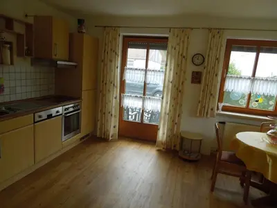 Küche/Küchenzeile in der Unterkunft Ferienwohnung Scherr