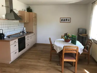 Küche/Küchenzeile in der Unterkunft Ferienwohnung Scherr