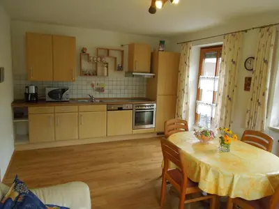 Küche/Küchenzeile in der Unterkunft Ferienwohnung Scherr