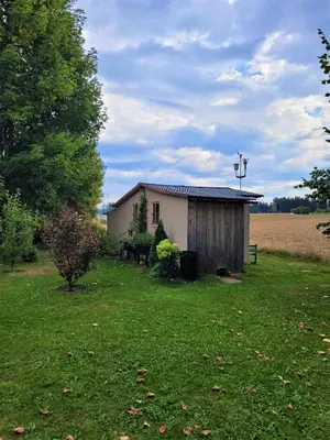 Ein Garten an der Unterkunft Ferienwohnung in Brand Finkenhöhe