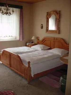 Ein Bett oder Betten in einem Zimmer der Unterkunft Hotel Schmidt