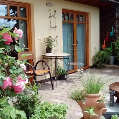 Apartment mit Gartenblick